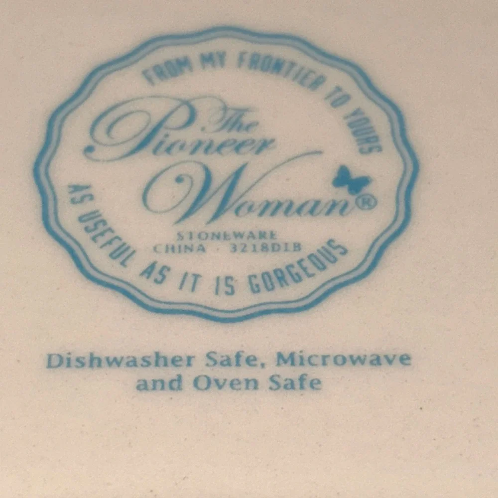 Pioneer Woman Flea Market Floral Oblong Baking Dish Ruffled Casserole 12x8 Baker